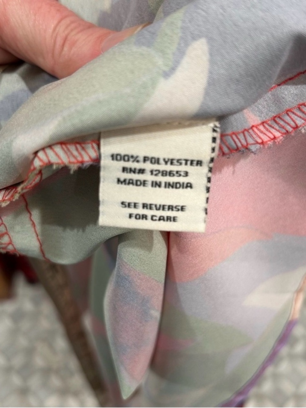 Rachel Zoe Tropical Palm Print Maxi Skirt Boho Pink & Purple Floral Size Medium - Picture 5 of 9